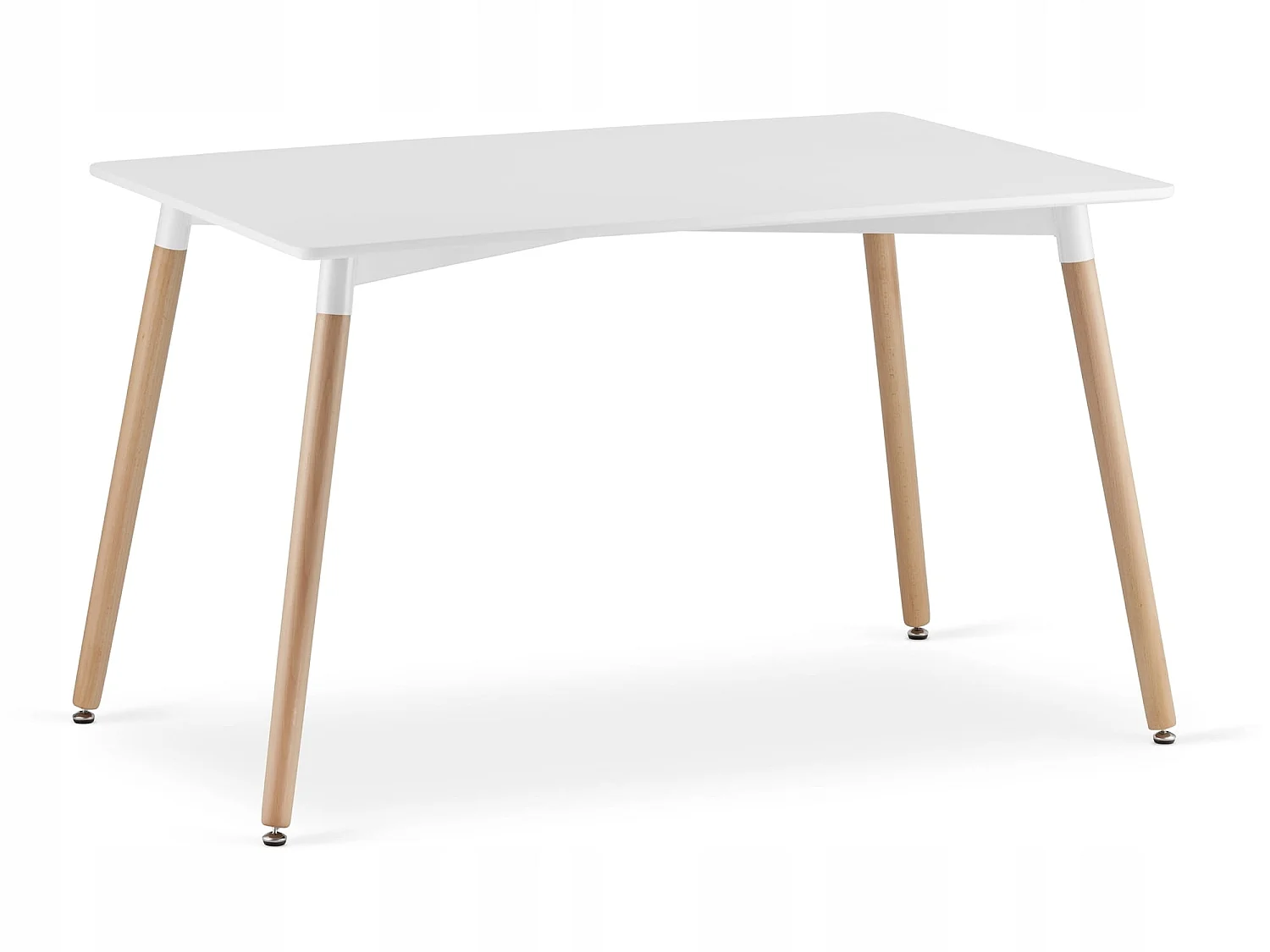 Ensemble de table rectangulaire Valora YURO blanc et noir pour salle à manger x6