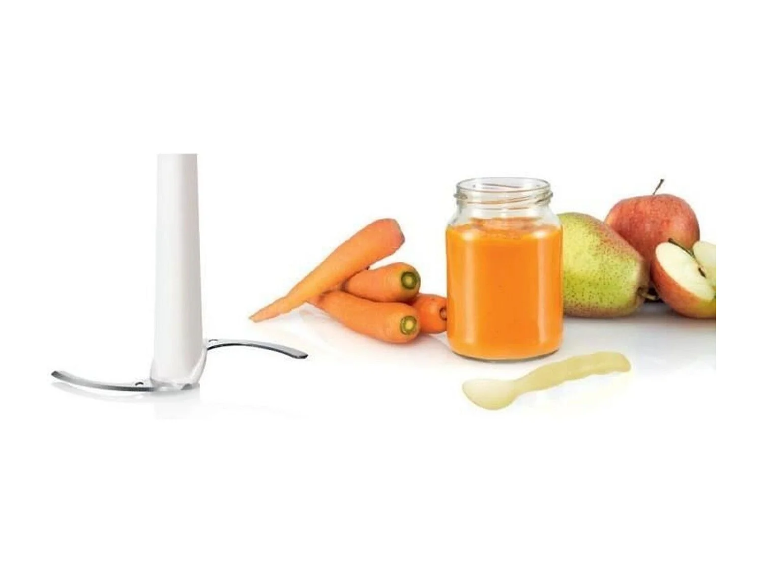 Mini-hachoir Bosch MMR08R2 400W Rouge et Gris avec Bol 0,8L, Couteau Inox et Fonction Pulse