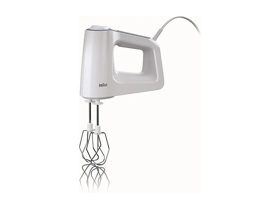 Batteur Fouet Braun MultiMix 3 500W 5 Vitesses avec Pétrins, Mini Hachoir 500ml et Verre Doseur 600ml