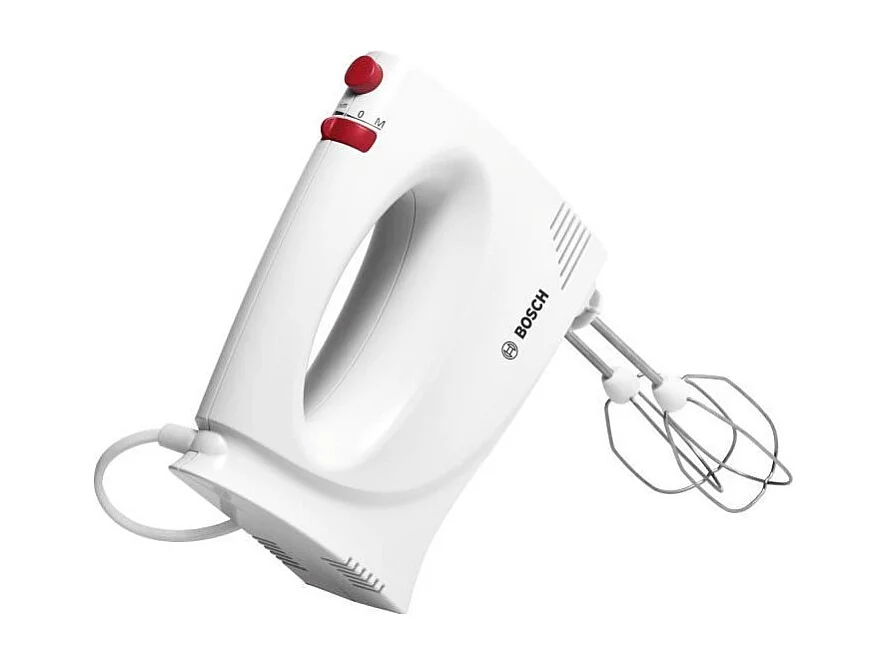 Batidora de mano de 300 W con 2 velocidades + turbo - 2 varillas de acero inoxidable