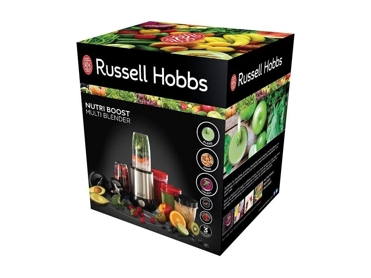 Frullatore multifunzione compatto Nutriboost Frullatore 700W Acciaio inossidabile spazzolato