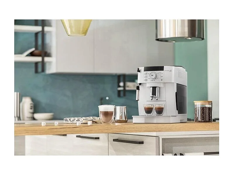 Espresso avec broyeur a grains - DELONGHI - Magnifica S ECAM22.110.W - 1,8 L - 250 g - 15 bar - 1450 W - Silver et noir
