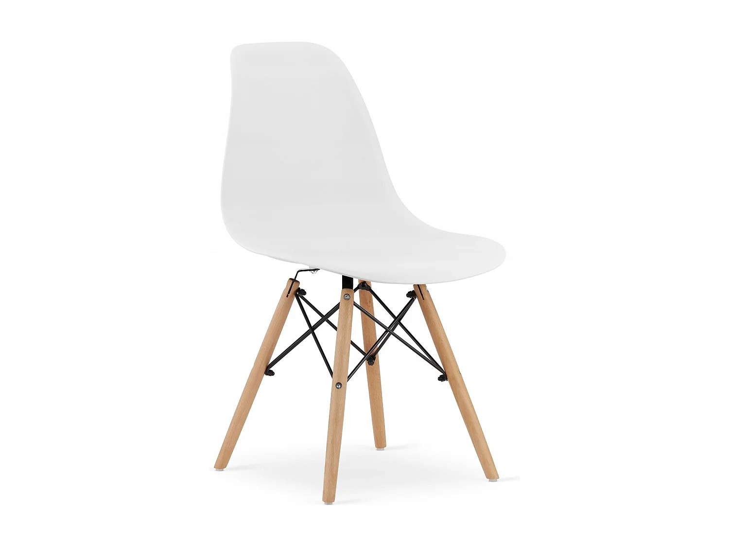 Ensemble table ronde blanche Valora KOVA 90 avec 4 chaises OSAKA