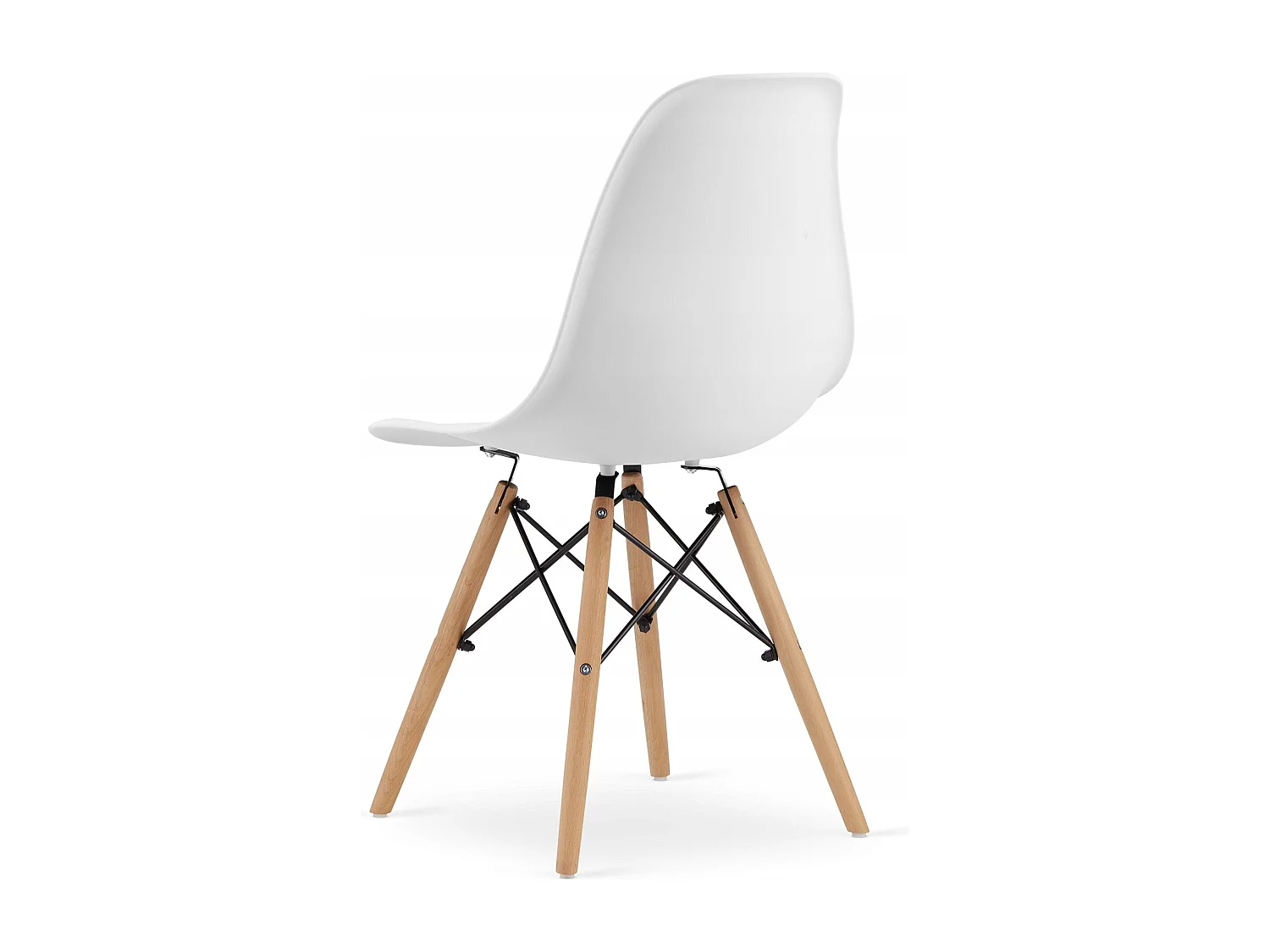 Ensemble table ronde blanche Valora KOVA 90 avec 4 chaises OSAKA