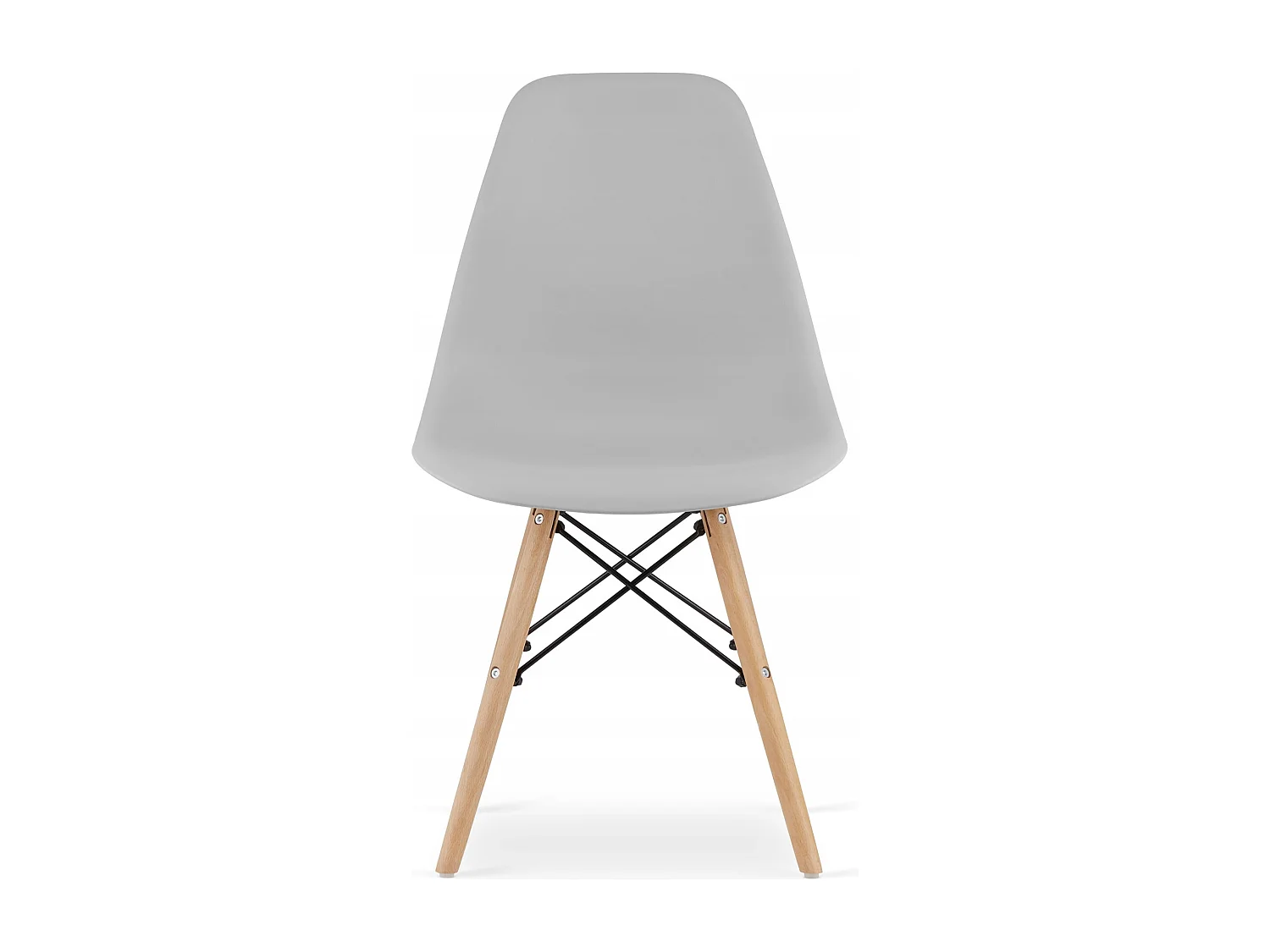 Ensemble table ronde Valora KOVA 90, table blanche et 4 chaises grises