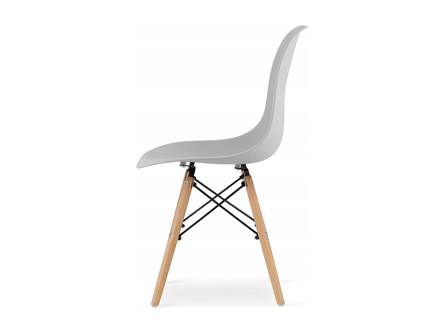 Ensemble table ronde Valora KOVA 90, table blanche et 4 chaises grises