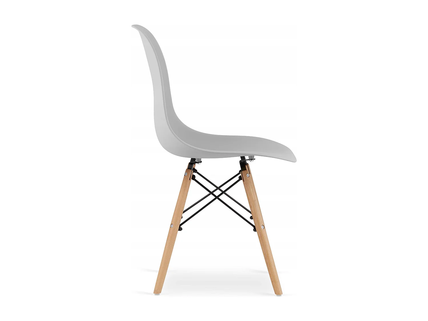 Ensemble table ronde Valora KOVA 90, table blanche et 4 chaises grises