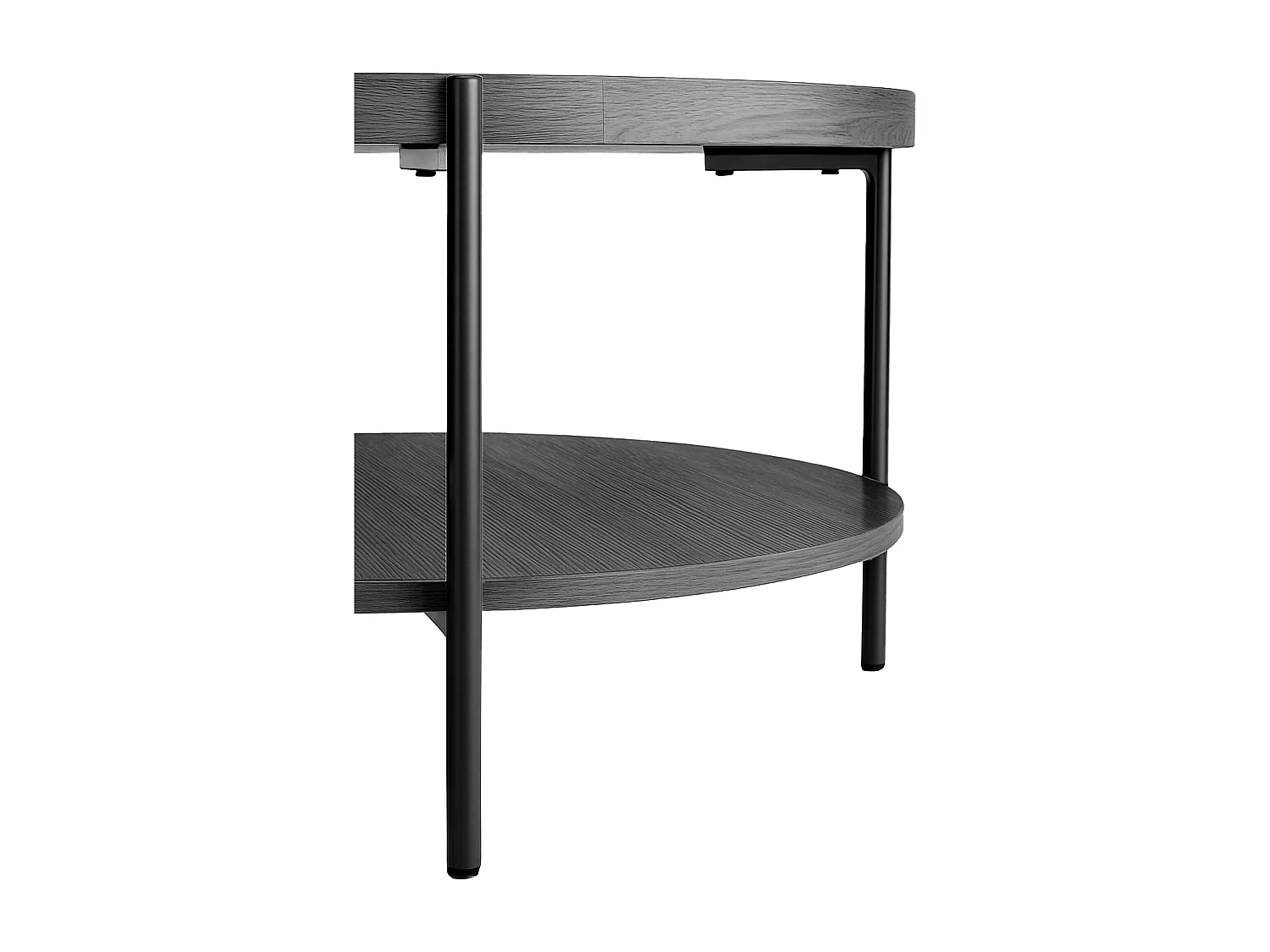 Table d'appoint - rond Ø 80 cm - Bois - Gris - Corbitan