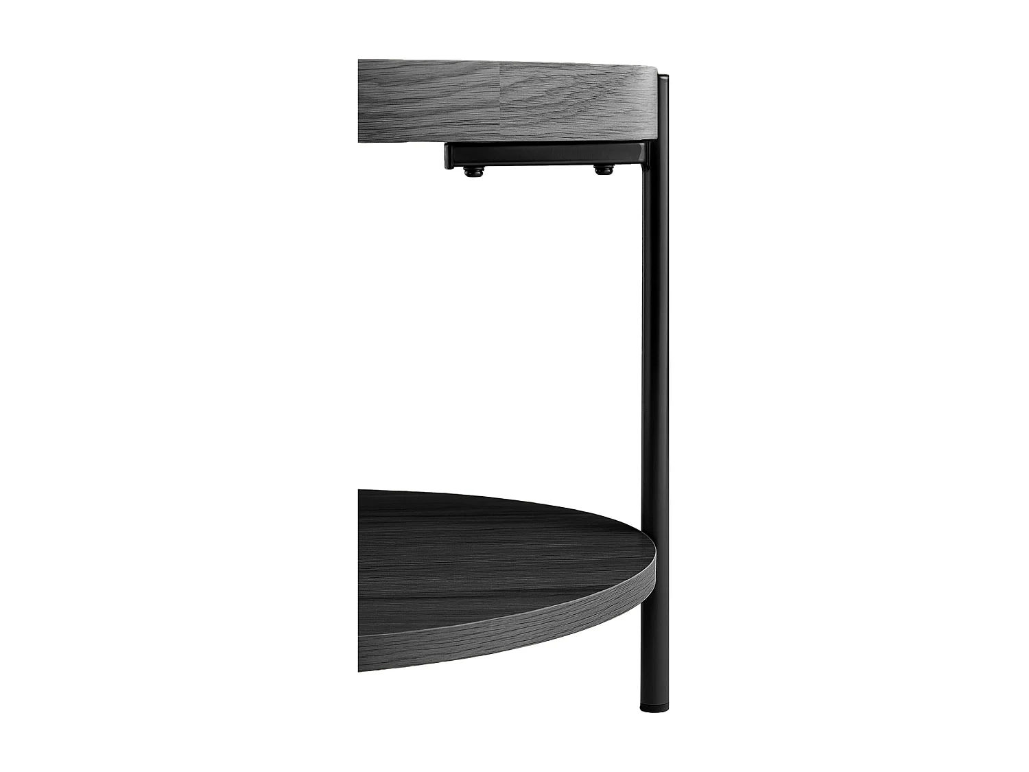 Table d'appoint - rond Ø 50 cm - Bois - Gris - Corbitan