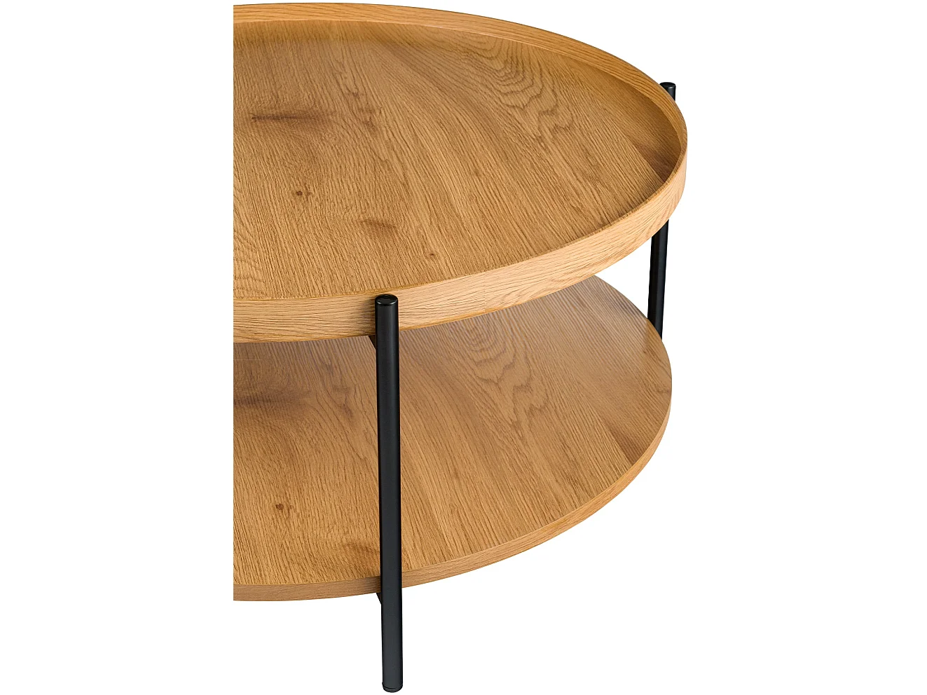 Table d'appoint - rond Ø 80 cm - Bois - Nature - Corbitan