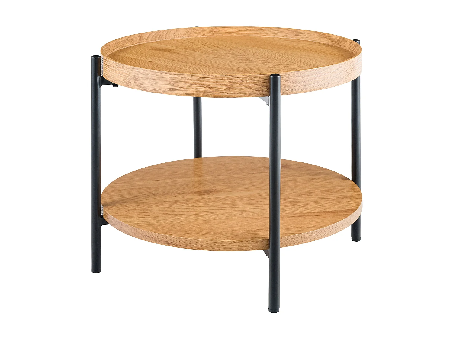 Table d'appoint - rond Ø 50 cm - Bois - Nature - Corbitan