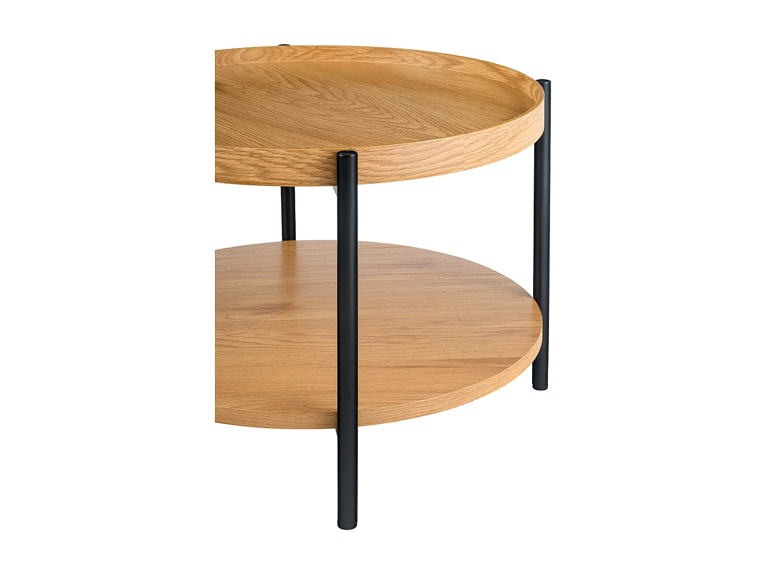 Table d'appoint - rond Ø 50 cm - Bois - Nature - Corbitan