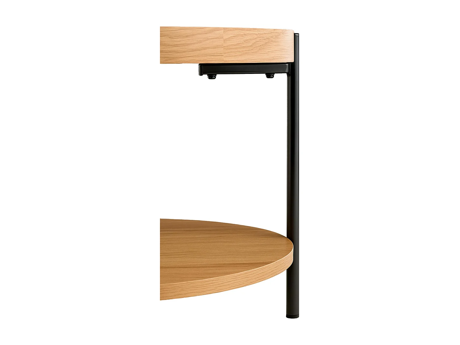 Table d'appoint - rond Ø 50 cm - Bois - Nature - Corbitan