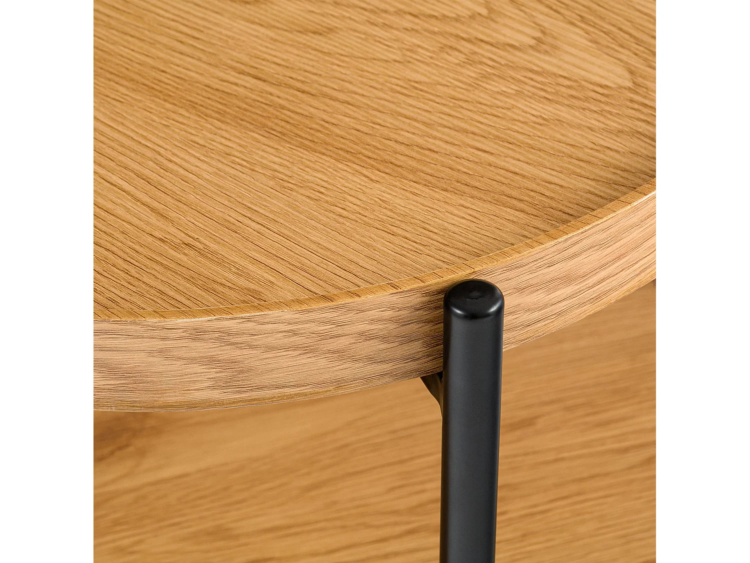 Table d'appoint - rond Ø 50 cm - Bois - Nature - Corbitan