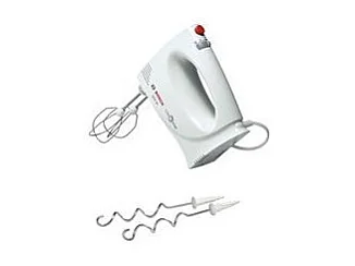 Batedeira elétrica Bosch MFQ3010 300W branca, 2 velocidades, ganchos e batedores em inox, função Pulse
