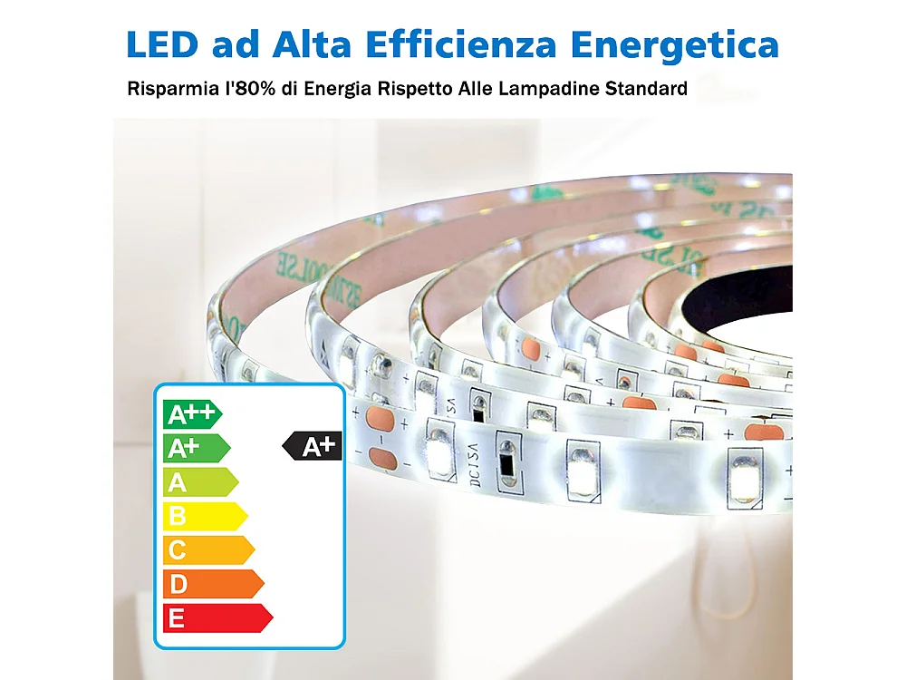 Specchio bagno Rettangolare 80x60cm Retroilluminato Con Led, 3 Luci, Design Moderno