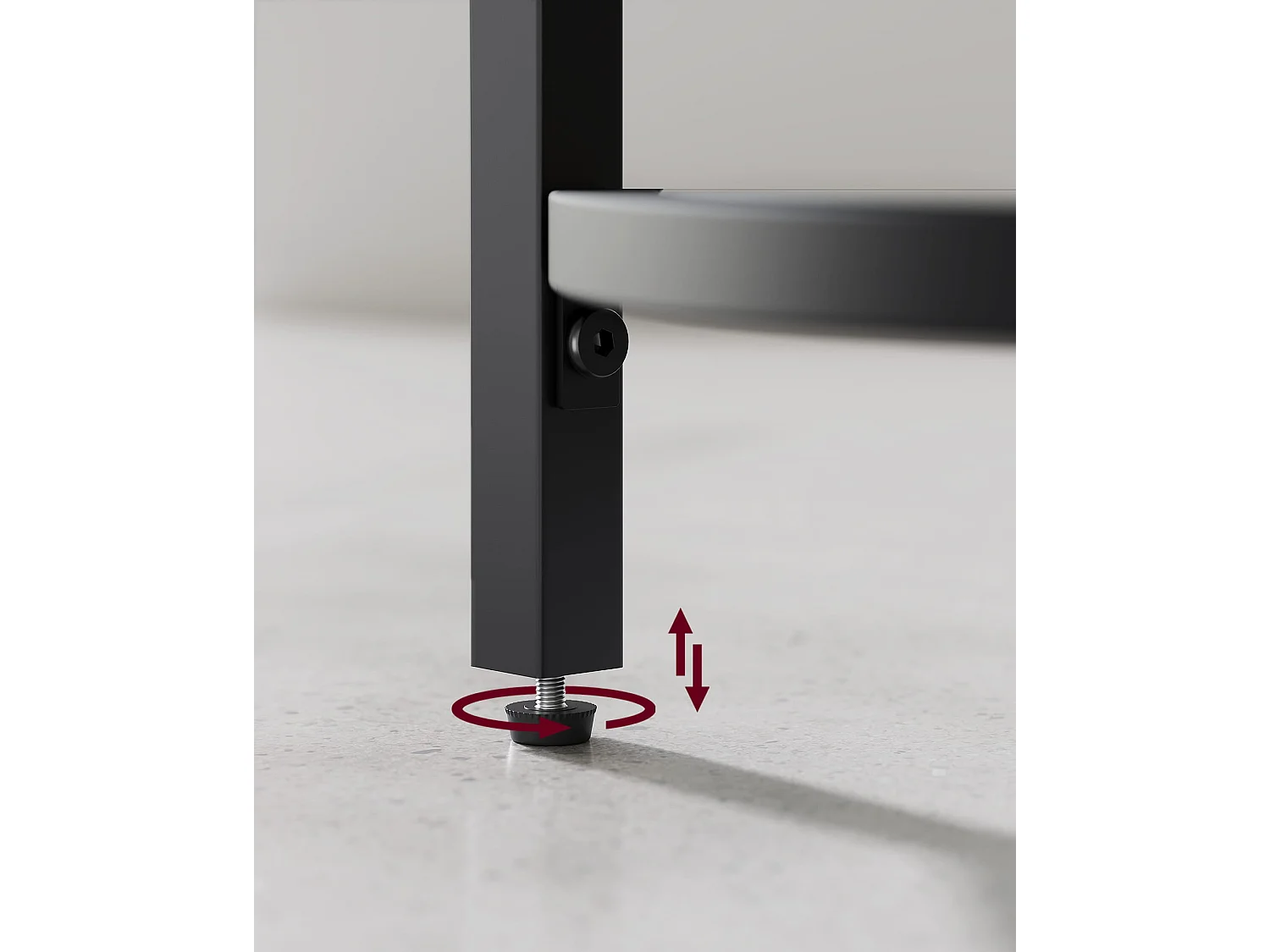 Valora Bücherregal LGT810B61 mit Glasablage, schwarz, moderner Stil für das Wohnzimmer