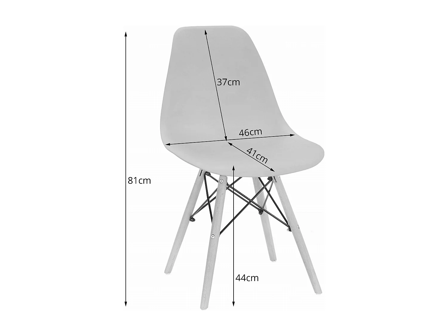 Conjunto de mesa Valora KOVA 60, mesa redonda branca + 2 cadeiras cinza