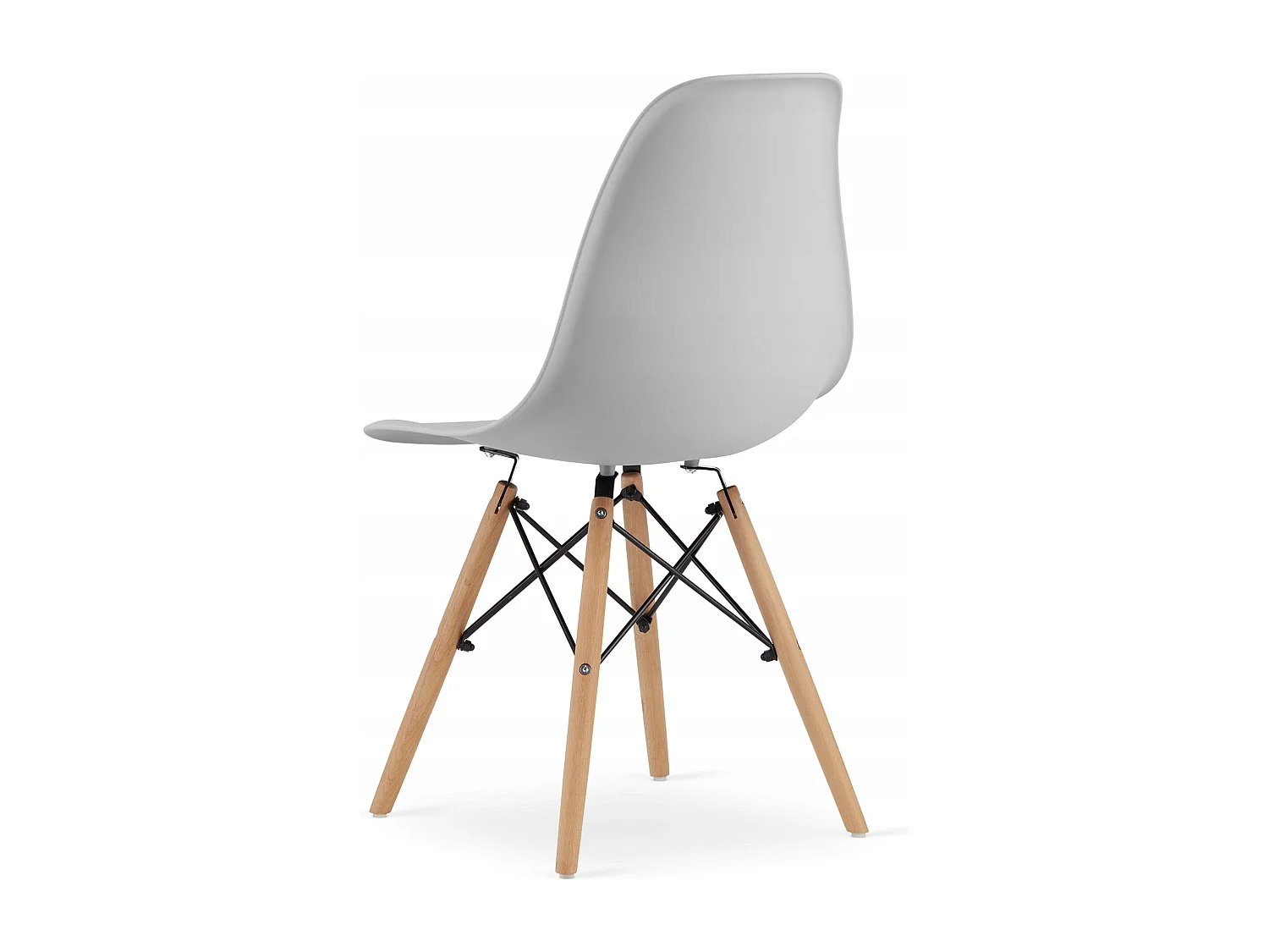 Conjunto de mesa Valora KOVA 60, mesa redonda branca + 2 cadeiras cinza