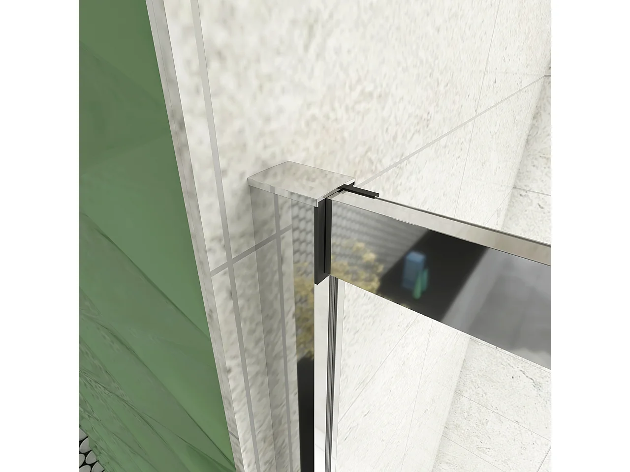 140x185 cm Porta Doccia Per Nicchia Doppie Ante Scorrevoli Ingresso Centrale In Vetro 5 mm Temperato Trasparente Profilo Cromo Lucido