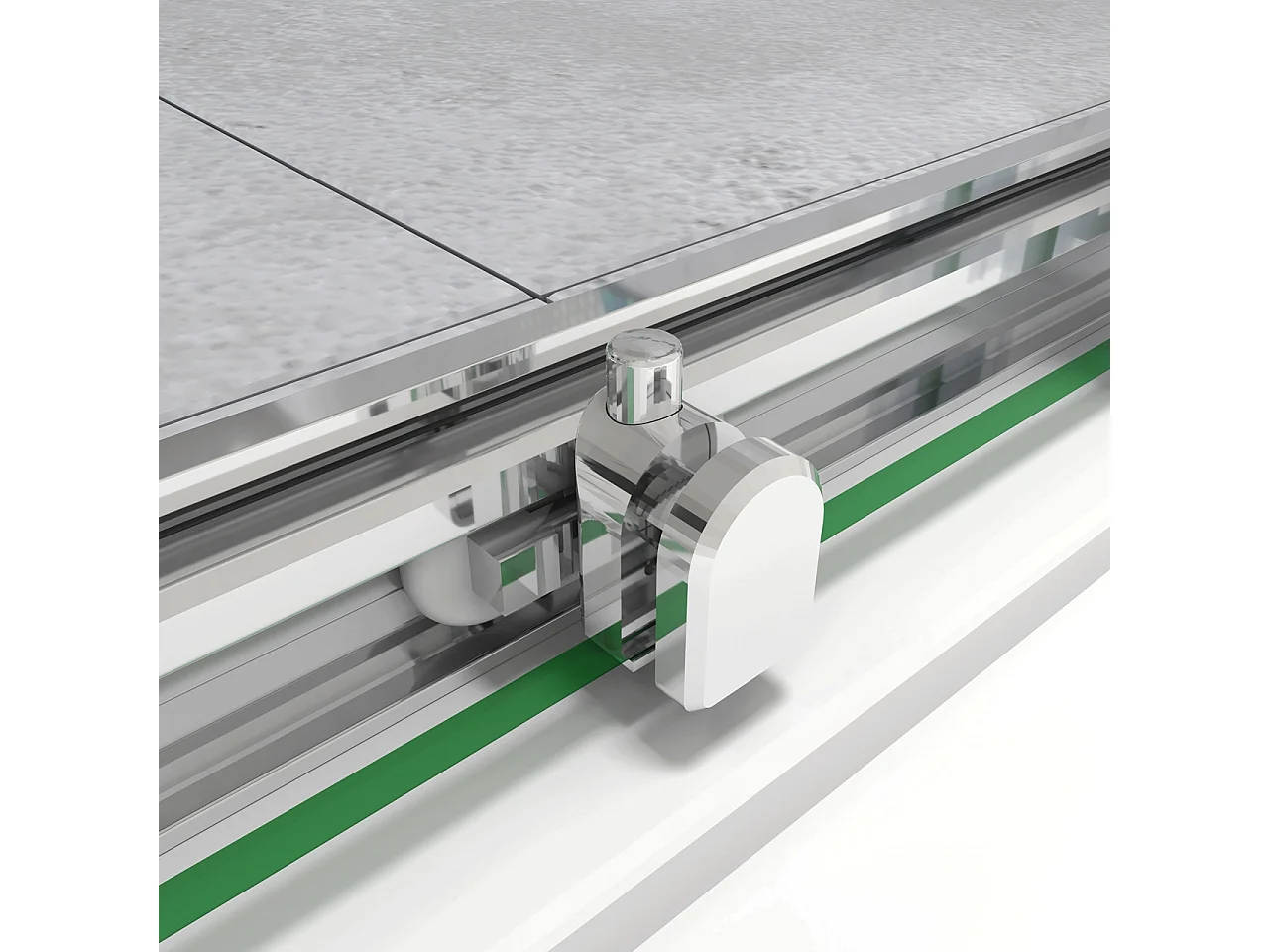 140x185 cm Porta Doccia Per Nicchia Doppie Ante Scorrevoli Ingresso Centrale In Vetro 5 mm Temperato Trasparente Profilo Cromo Lucido
