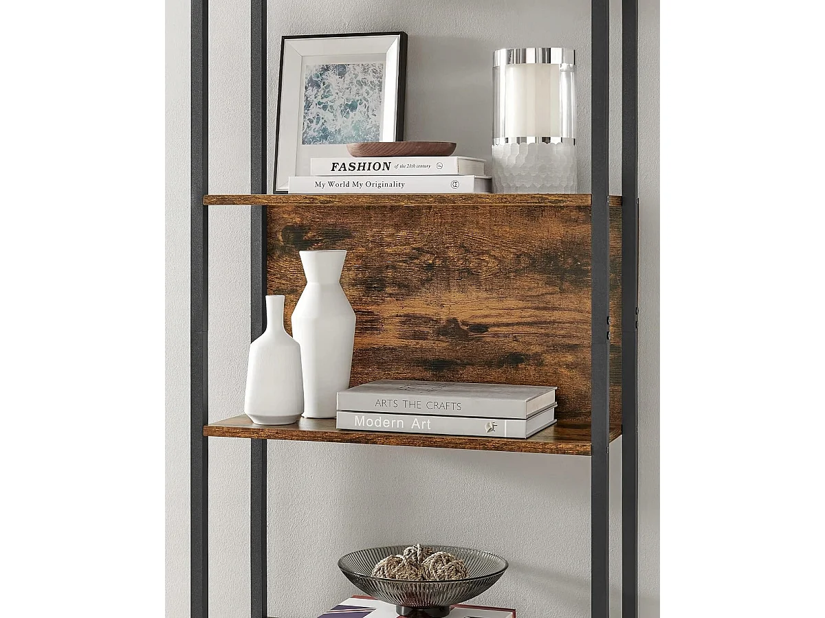 Regał Valora LLS113B01 Rustykalny brąz 6 półek do salonu