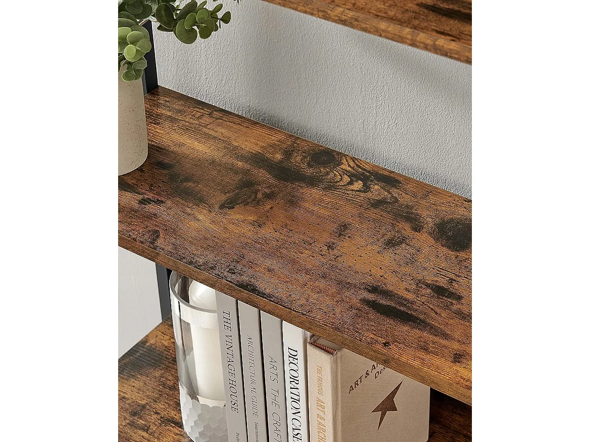 Regał Valora LLS113B01 Rustykalny brąz 6 półek do salonu