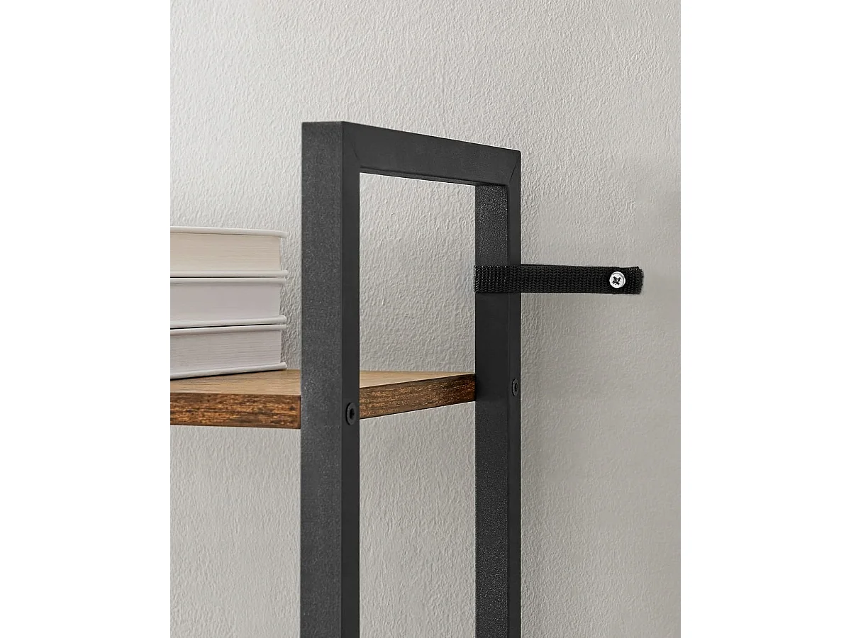 Regał Valora LLS113B01 Rustykalny brąz 6 półek do salonu