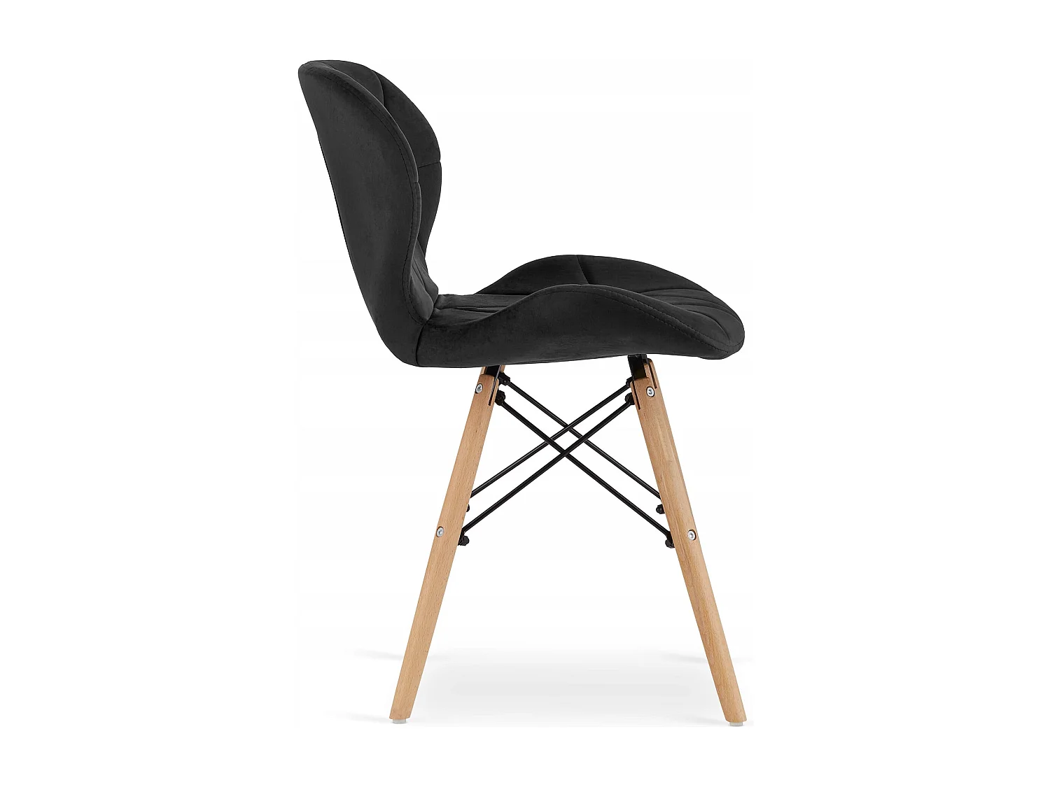 Valora YURO Set de Tables Rectangulaires Bois de Hêtre MDF Noir x4