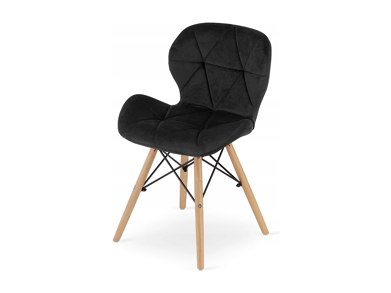 Valora YURO Set de Tables Rectangulaires Bois de Hêtre MDF Noir x4