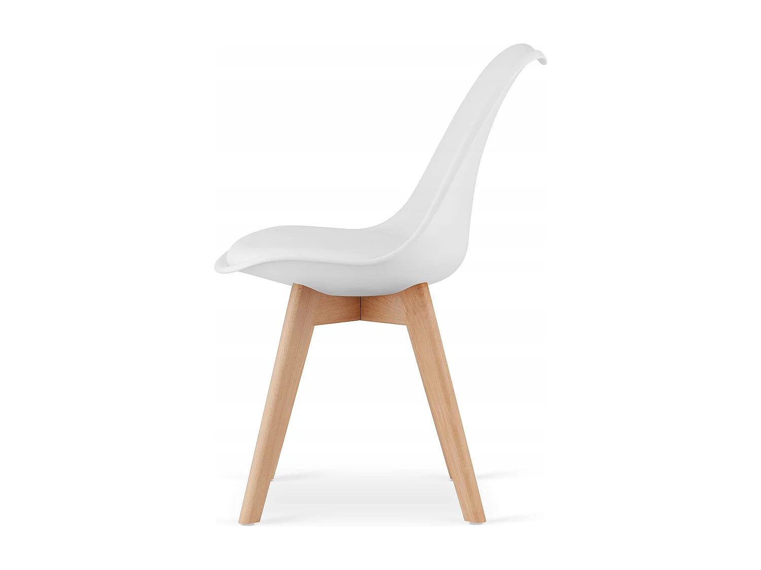 Ensemble table rectangulaire Valora 120x80 en chêne Sonoma + 4 chaises blanches RIKX