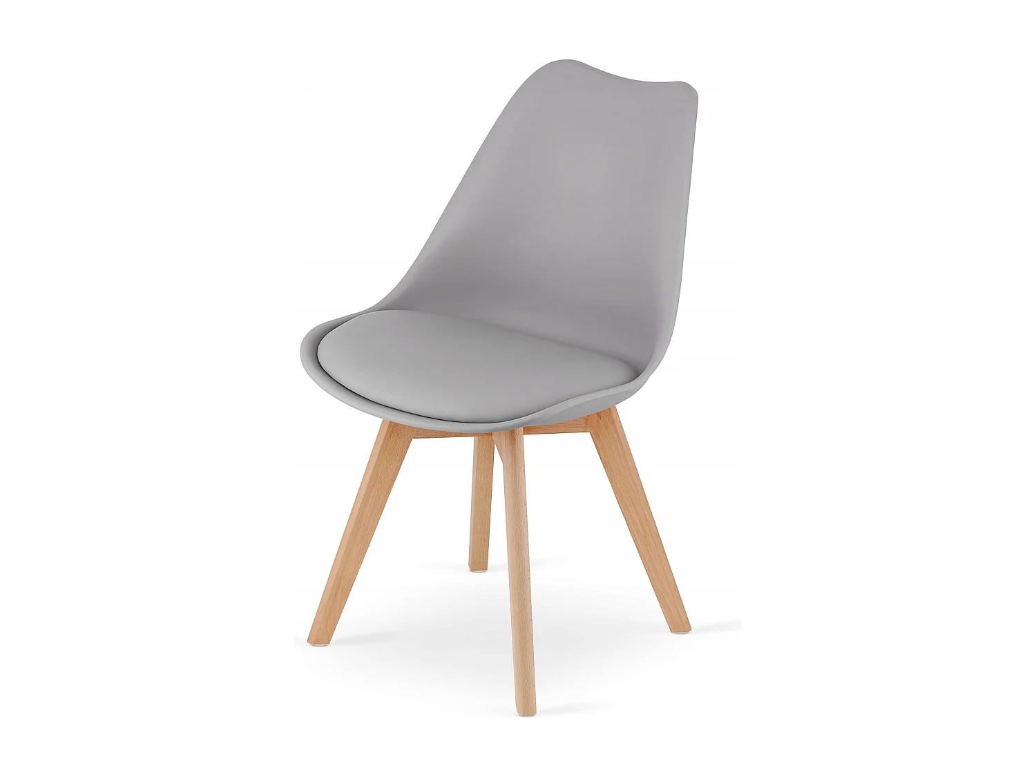 Ensemble Valora : table carrée 80x80 cm, chêne Sonoma + 4 chaises RIKX grises