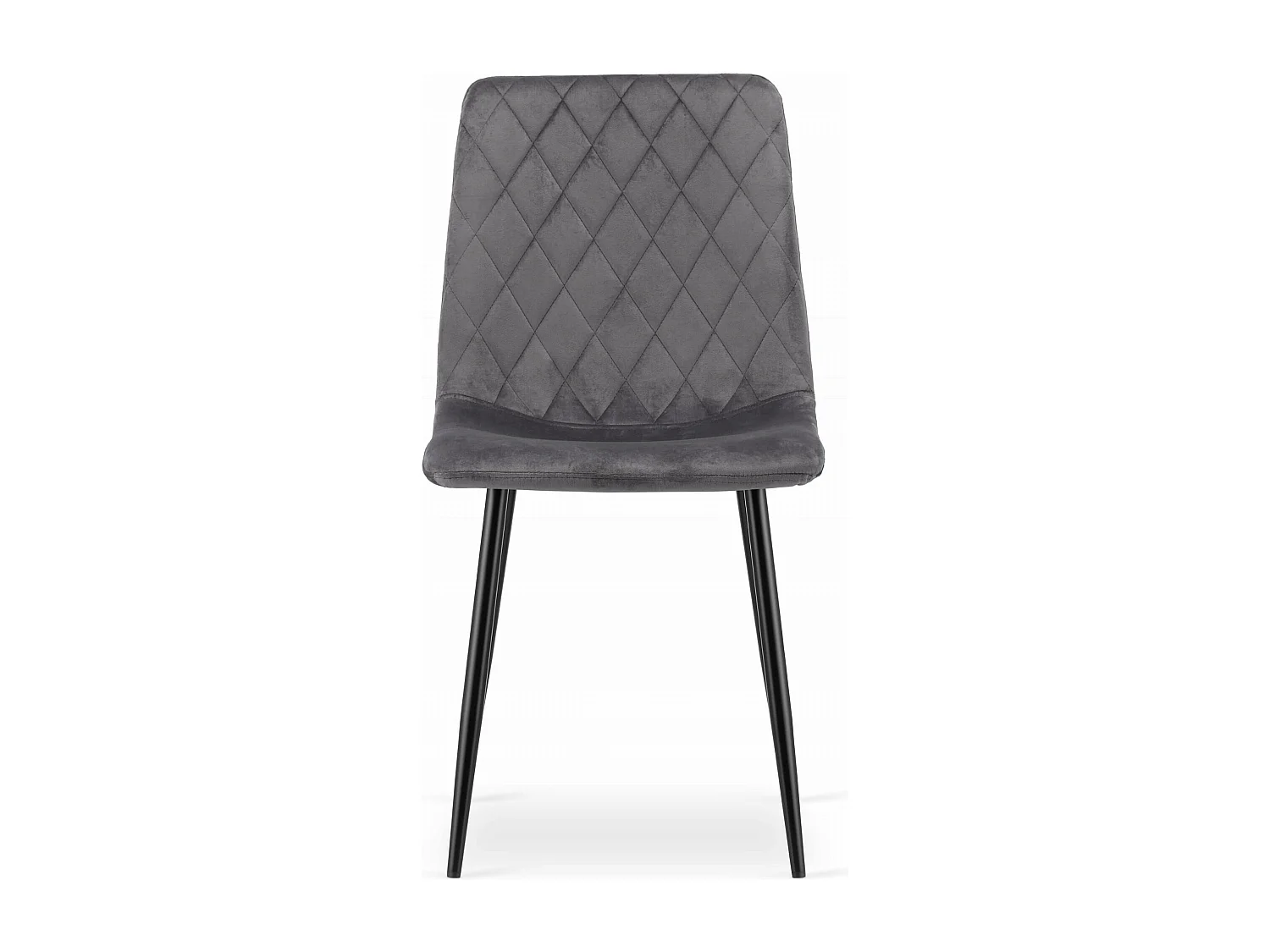 Ensemble Valora KOVA 80 Noir + 4 Chaises Turin Gris Foncé