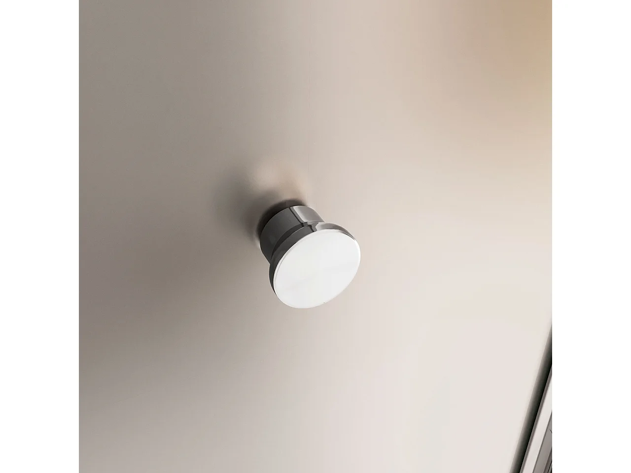 185 cm Box Doccia per Nicchia Porta a Soffietto 100 cm Vetro Temperato 5 mm Satinato Opaco Profilo Cromato Lucido