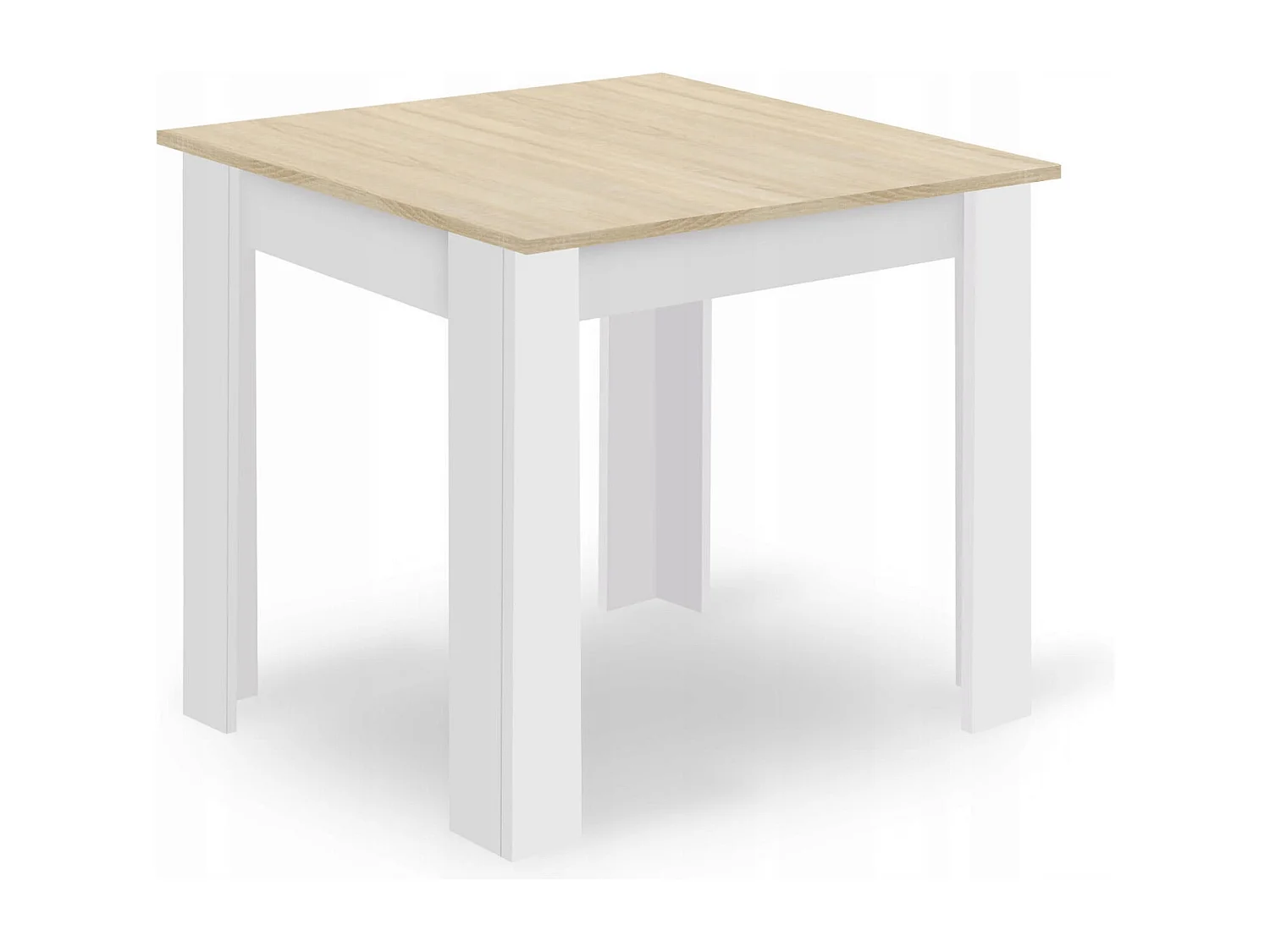 Valora ZESTAW STOŁU KWADRATOWEGO 80X80 Dąb Sonoma + 4 krzesła Osaka