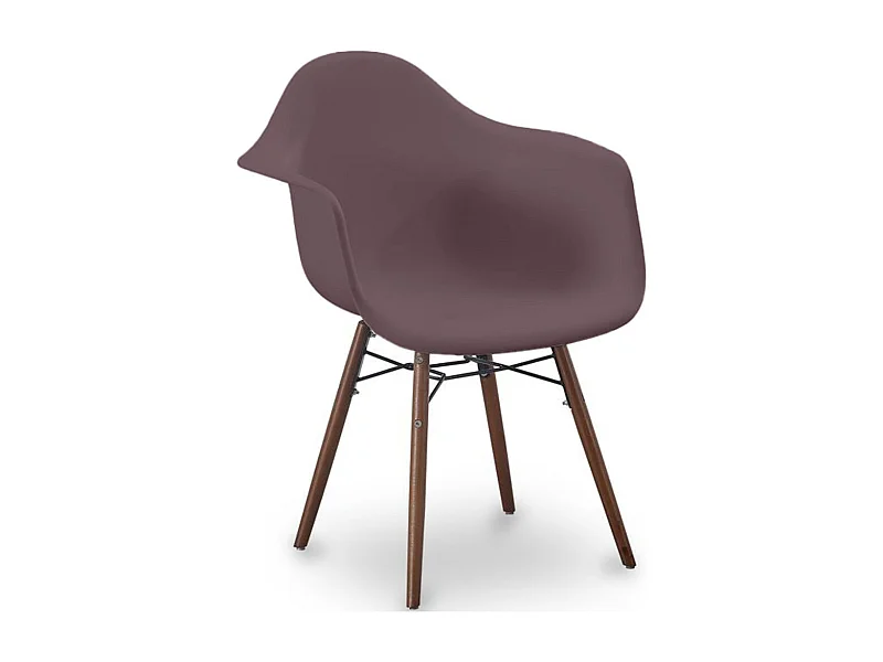 Chaises de Salle à Manger - Design Scandinave - Pieds en Bois Foncé - Nordika Taupe