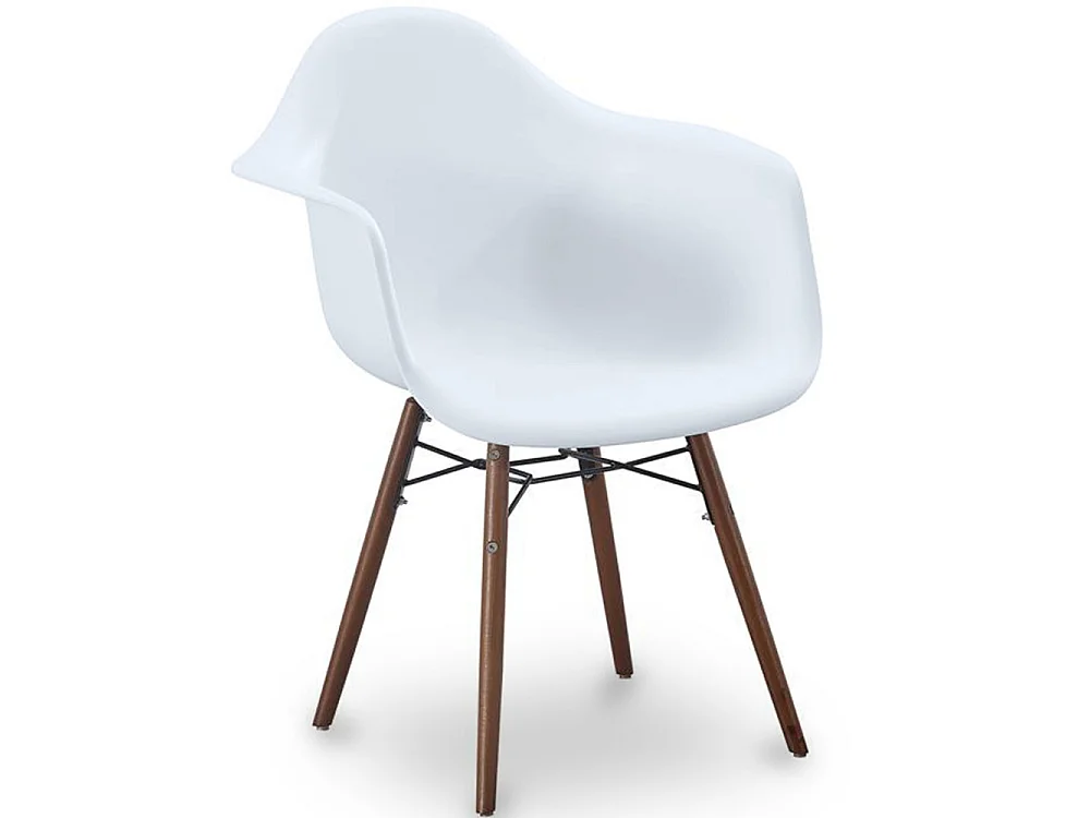 Chaise de salle à manger - Design scandinave - Pieds en bois foncé - Nordika Rose