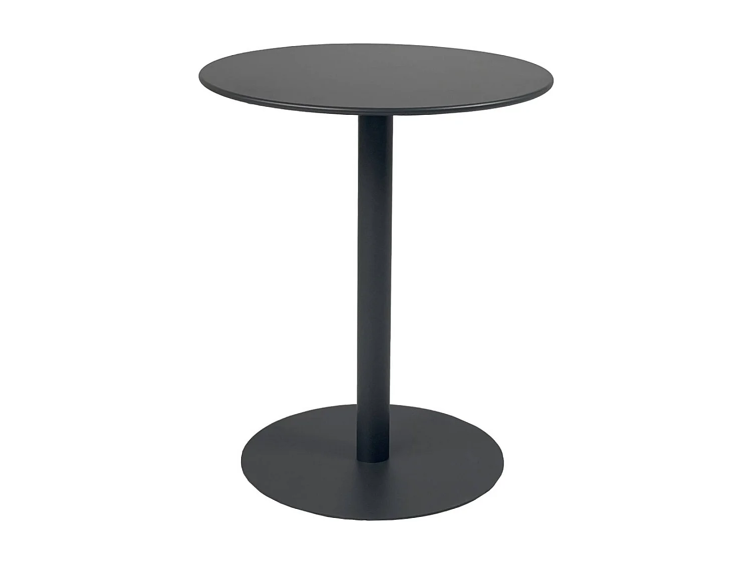 Table de jardin bistrot ronde acier 2 places anthracite - Ø60cm - Orea