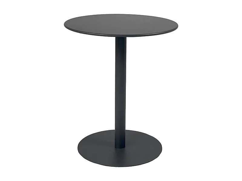 Table de jardin bistrot ronde acier 2 places anthracite - Ø60cm - Orea