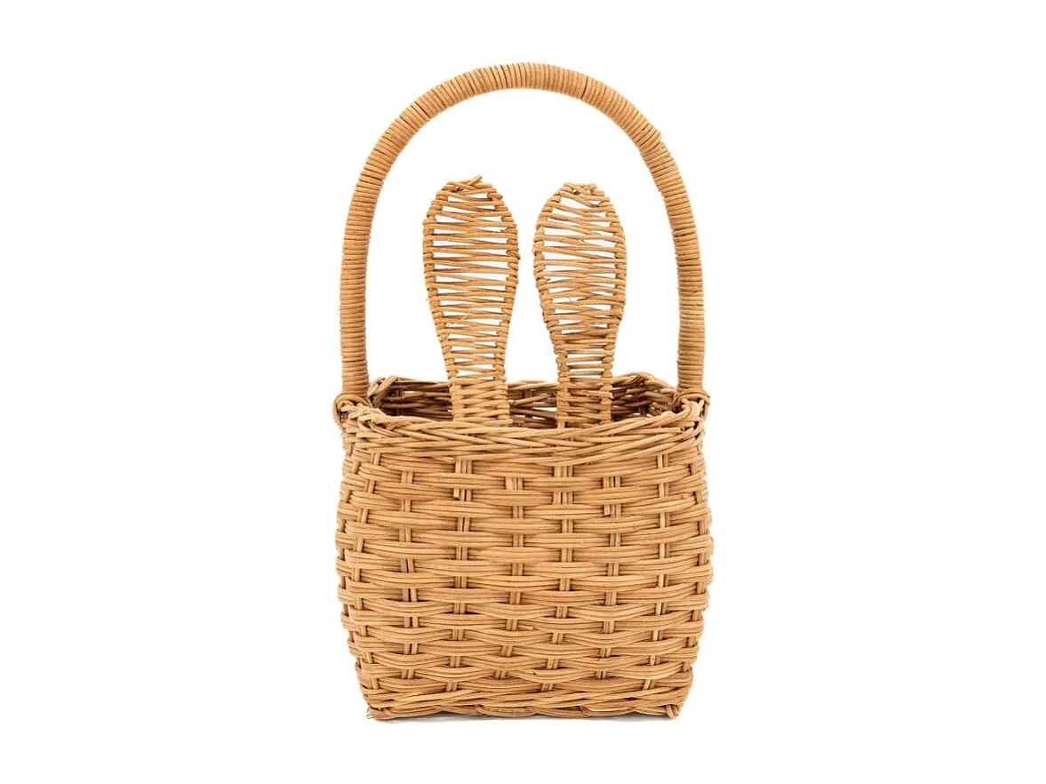 Panier Enfant en Rotin Naturel avec Oreilles de Lapin | Aubry Gaspard