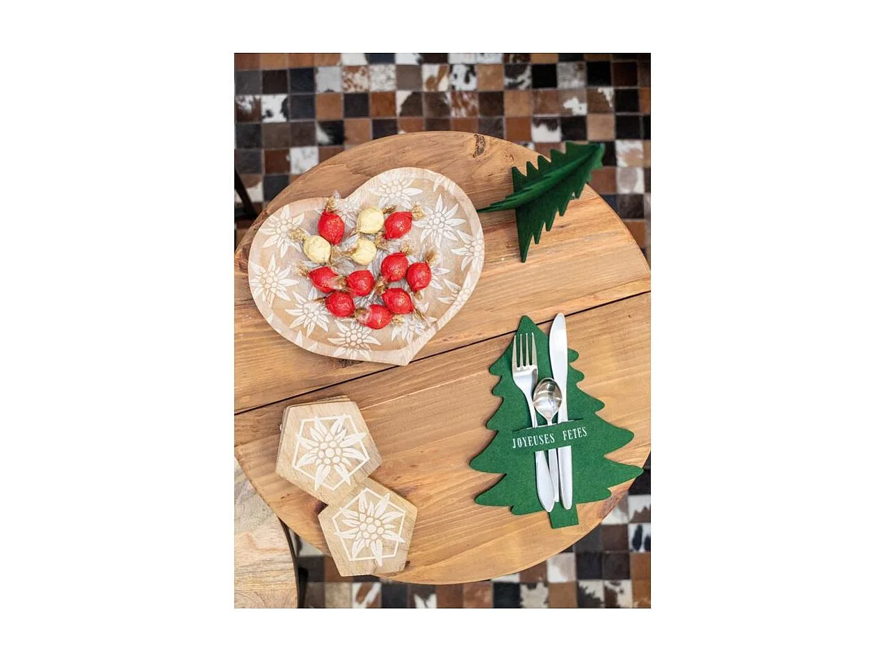 Porte-couverts de noel en feutrine (Lot de 24)