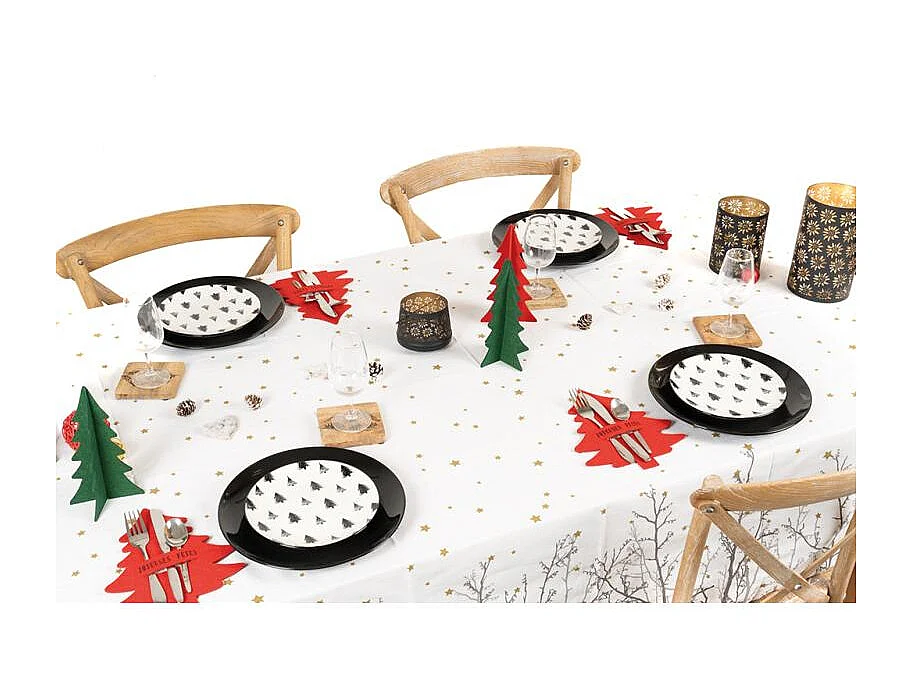 Porte-couverts de noel en feutrine (Lot de 24)