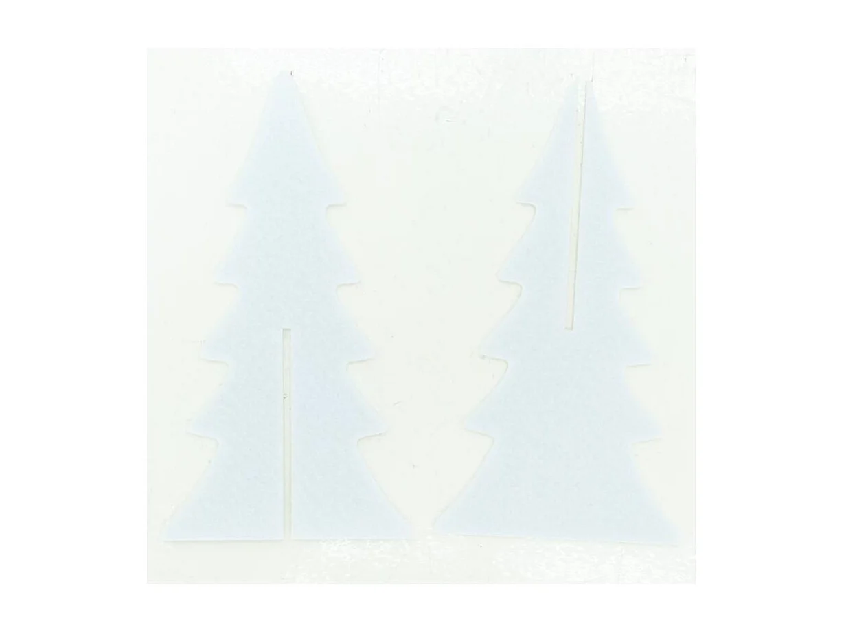 Sapins décoratifs en feutrine 20 cm (Lot de 12)