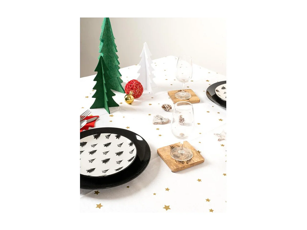 Sapins décoratifs en feutrine 20 cm (Lot de 12)