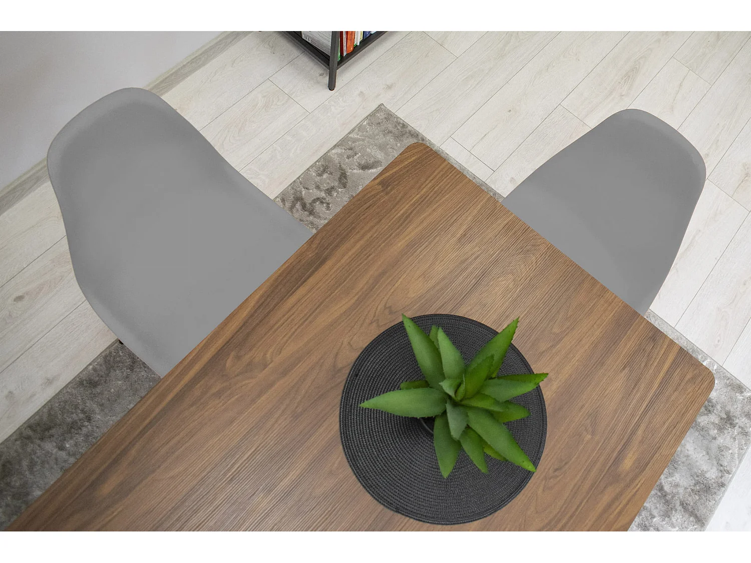 Chaise Valora OSAKA Gris Noir Pieds Design Ergonomique x3