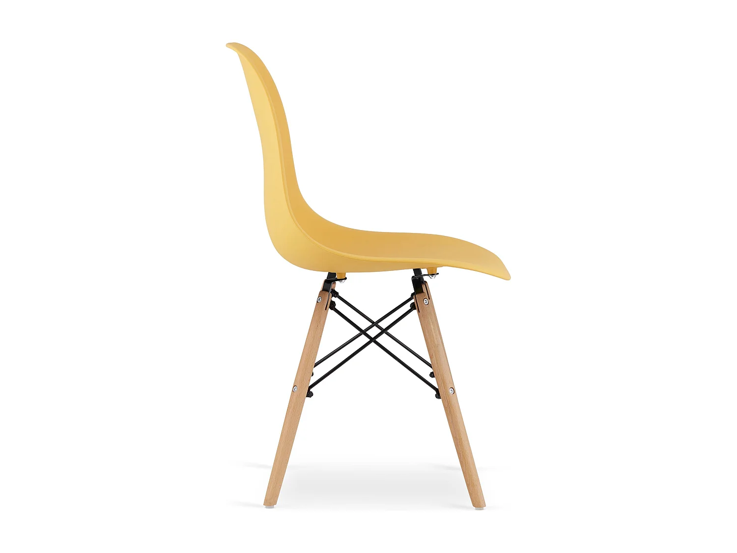 Chaise Valora OSAKA Moutarde Pieds Naturels x4