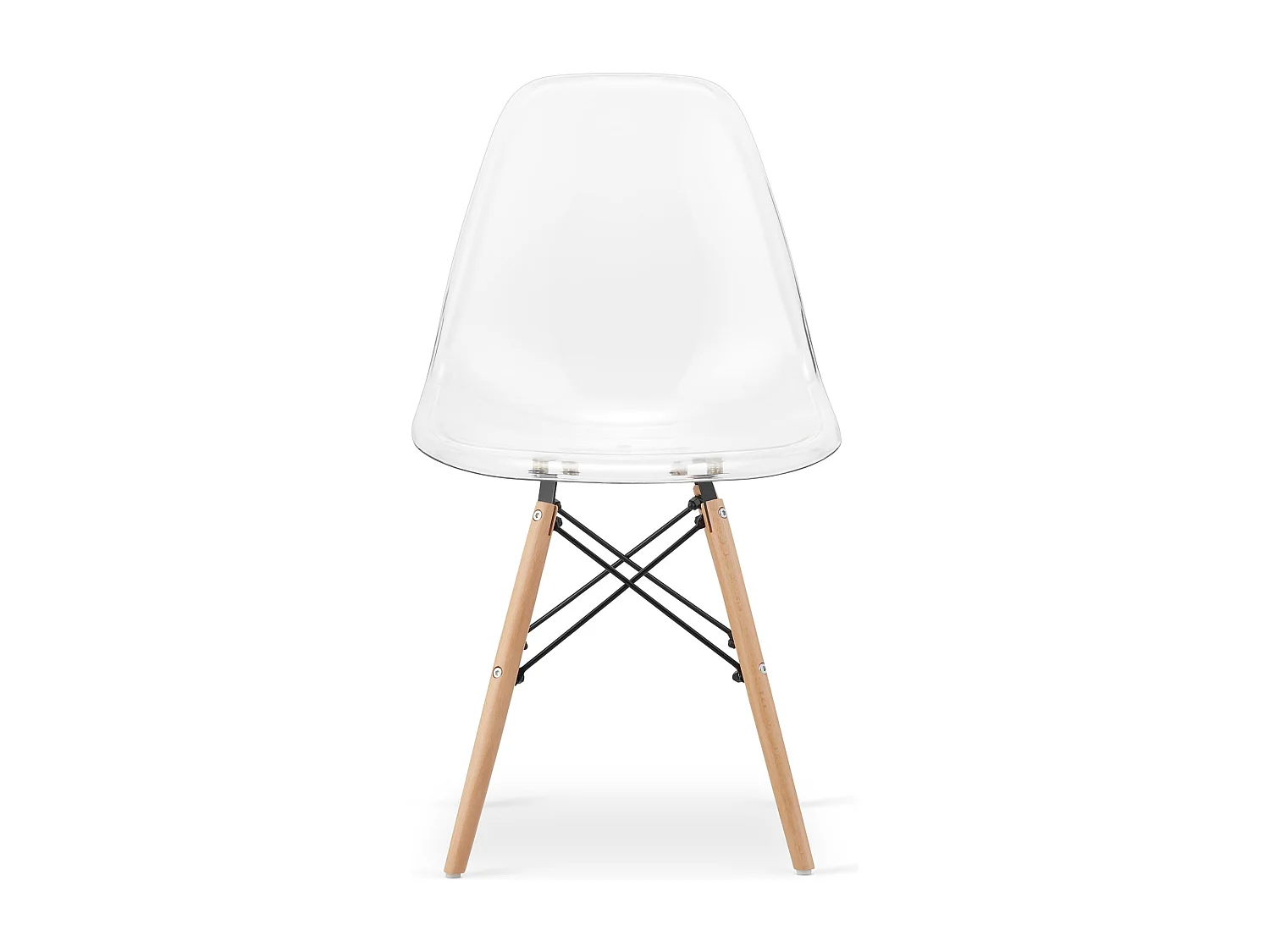 Chaise Valora OSAKA Pieds naturels transparents pour salon x4