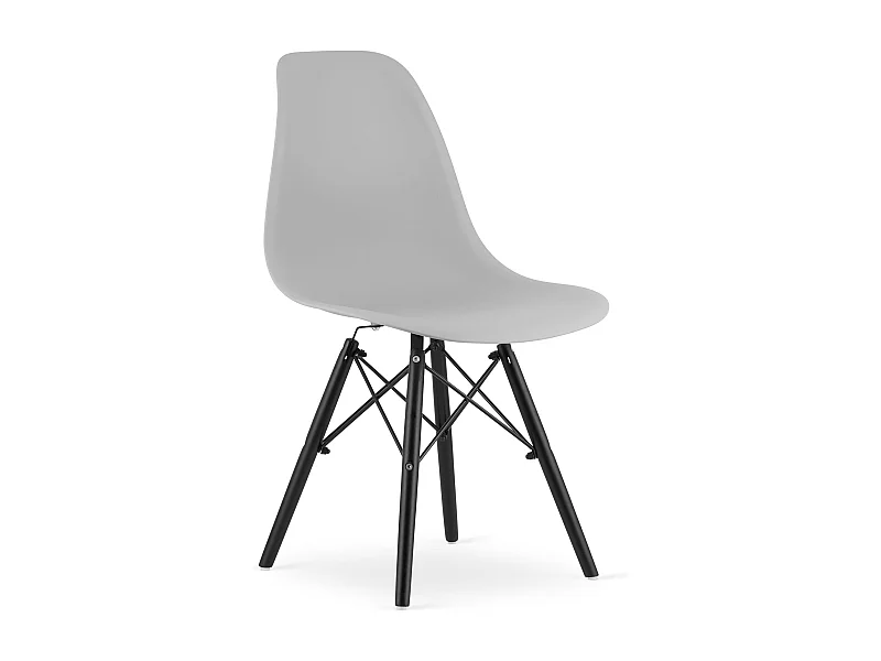 Krzesło Valora OSAKA, szare, czarne, ergonomiczne, do salonu