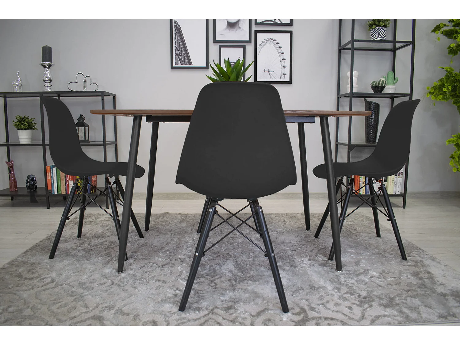 Valora OSAKA Stuhl, schwarze Holzbeine, ergonomisches Design