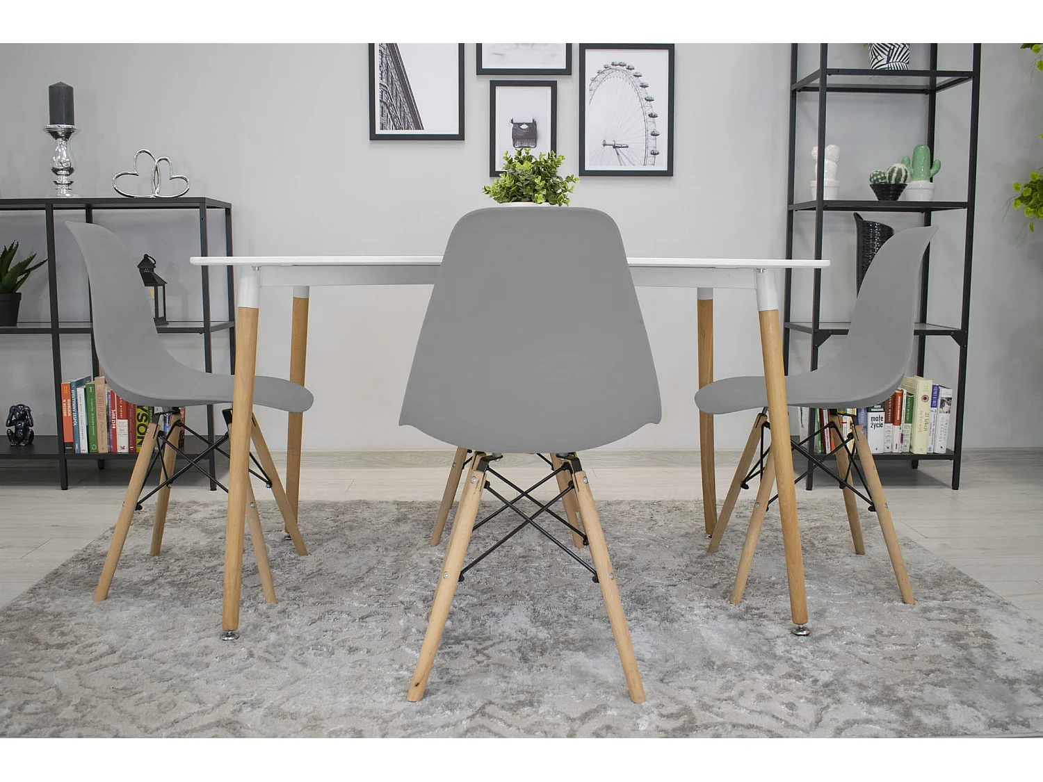 Valora OSAKA Stuhl, graue Holzbeine, ergonomisch, für das Wohnzimmer